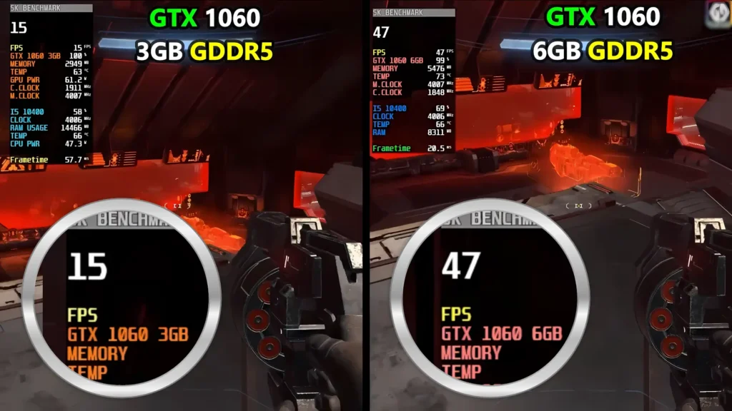 GTX 1060 3GB vs 6GB VRAM comparison in Halo Infinite