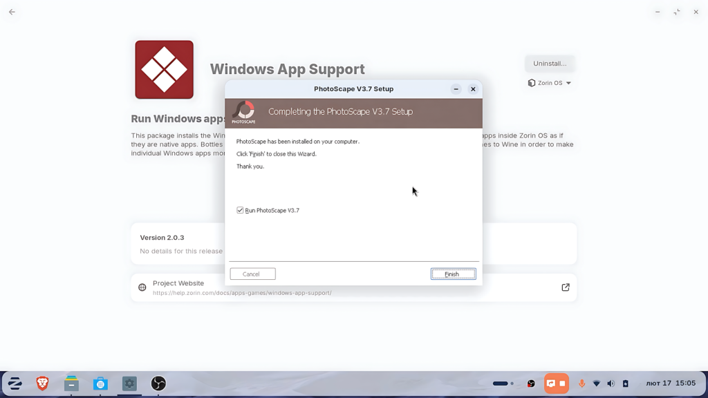 photoscape 3.7 on zorin os