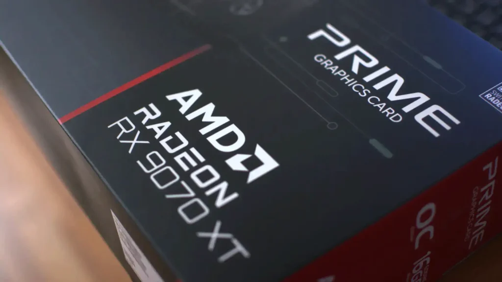 AMD Radeon RX 9070 XT graphics card box
