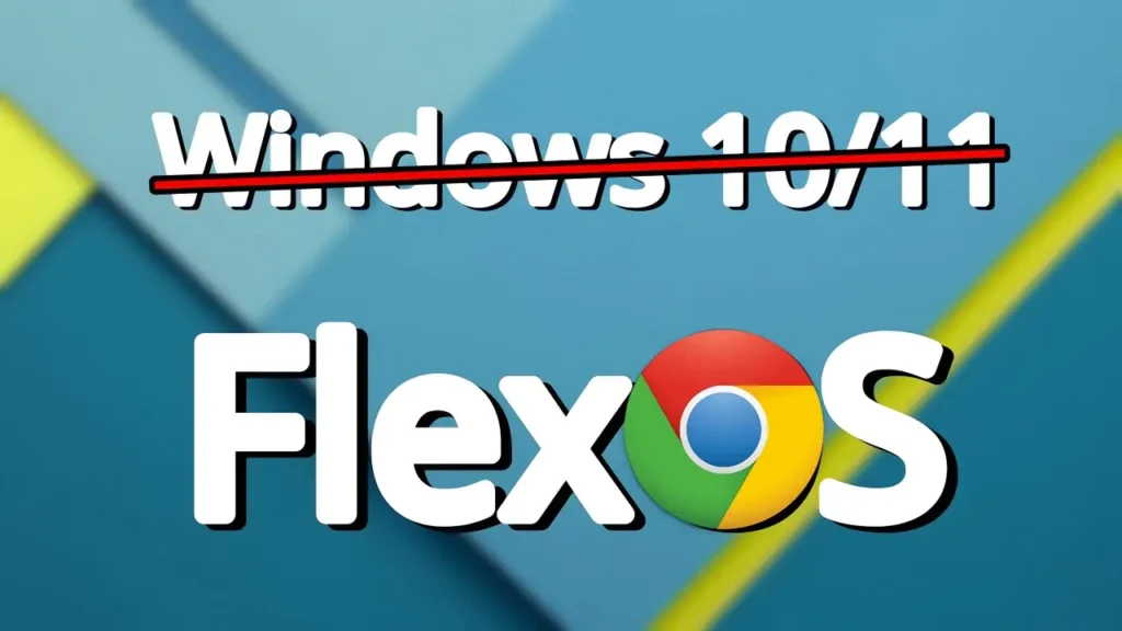 Chrome OS Flex running on a modern laptop setup