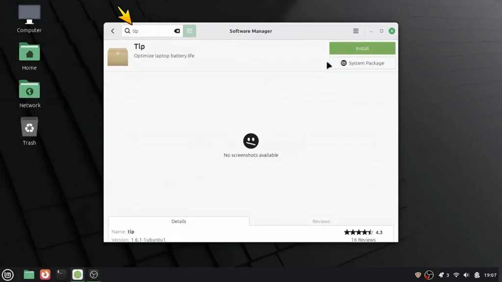 Installing TLP battery optimization tool in Linux Mint