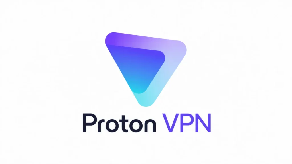 Proton VPN logo on white background