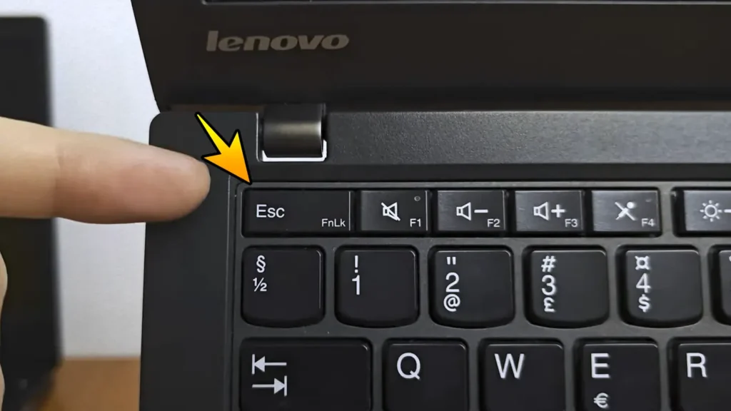 Location of the FN key and FN Lock shortcut on a ThinkPad keyboard