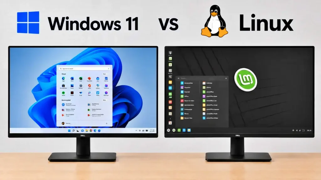 Windows 11 and Linux desktop comparison for gaming and everyday use