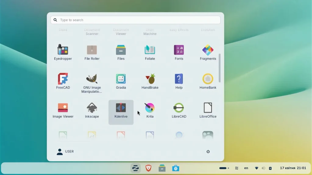 Modern Zorin OS desktop environment