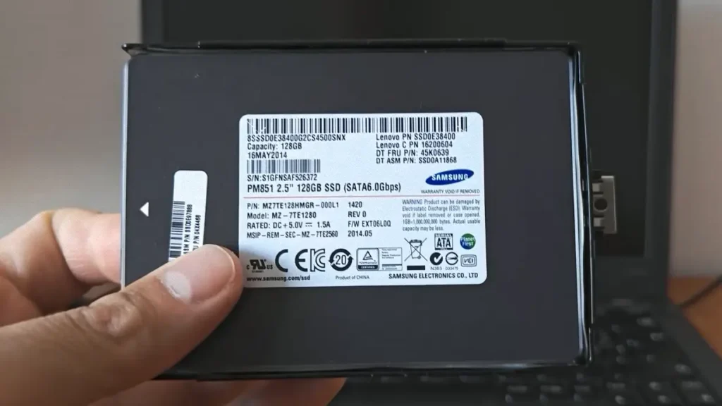 Samsung SATA SSD used for Windows migration from HDD to SSD