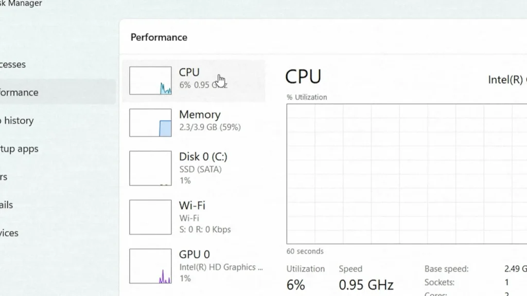 Windows 11 memory usage after startup on ThinkPad X240