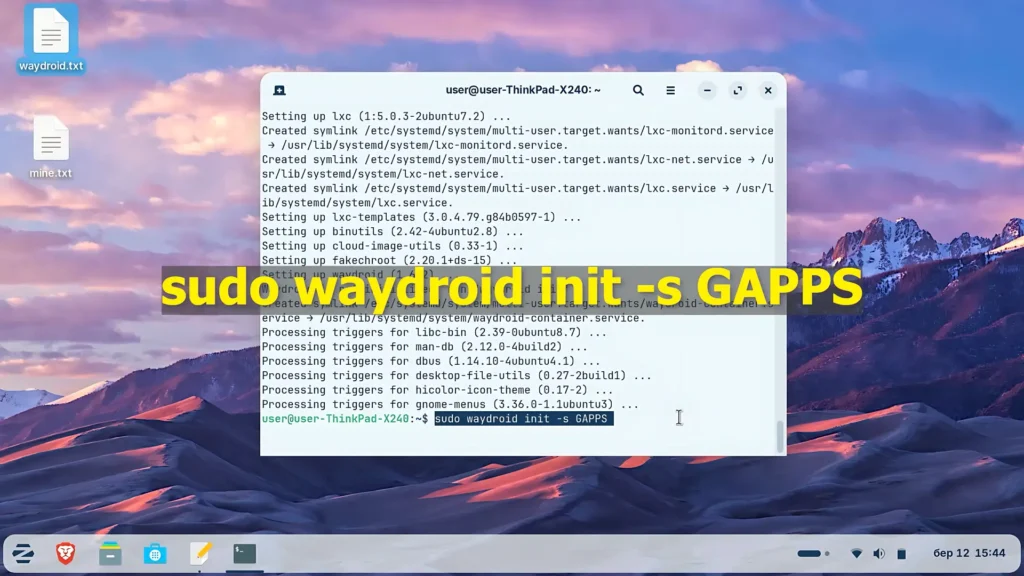 Initializing Waydroid with Google Play Services support