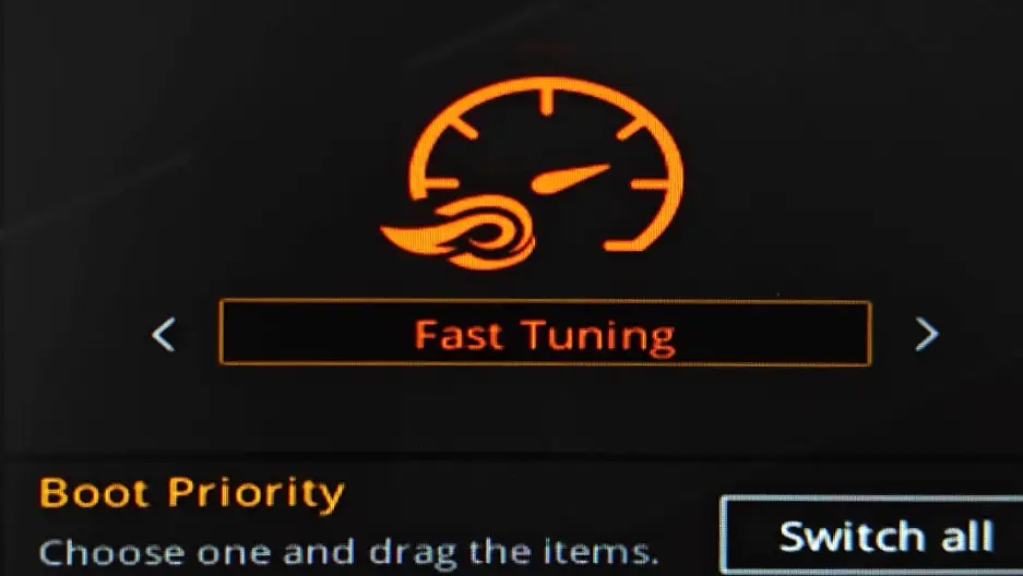 ASUS BIOS Fast Tuning performance profile
