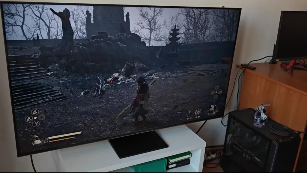 RX 9070 XT running a game on my 4K television